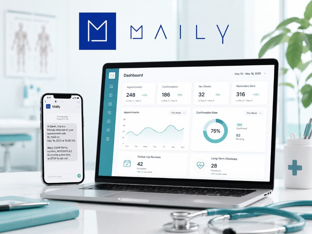 Maily medicinos įstaigų ir HealthTech komunikacijos skydelis
